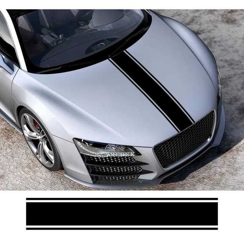 Verschiedene Größen Universal Auto Motorhaube Abdeckung Seitenaufkleber, Für Mode Grafiken Auto Tuning Zubehör Vinyl Film Dekoration Aufkleber von FHKQMLFQ