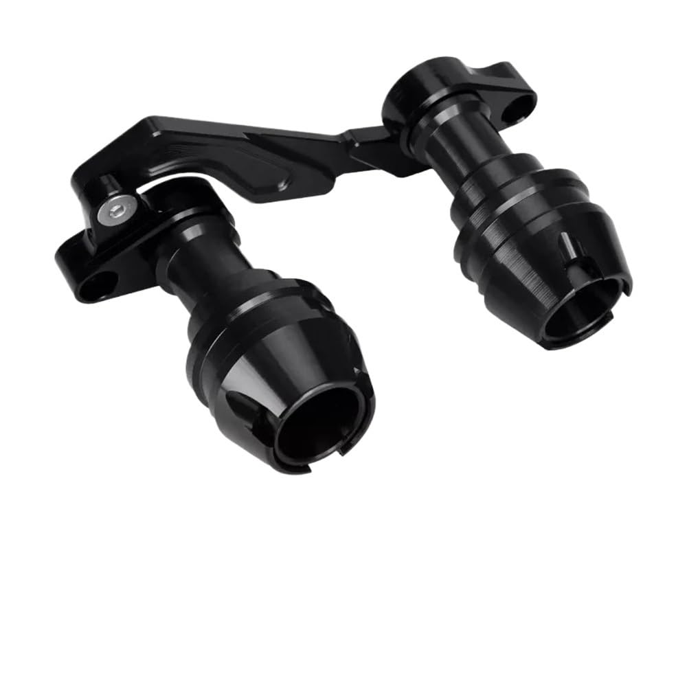 FICNNVJH Motorrad Sturzschutz Für PCX125 PCX 125 150 Zubehör Vorderradgabel Rad Herbst Schalldämpfer Rohrrahmenschutz Rahmenschieber Anti-Crash-Schutz(Black) von FICNNVJH