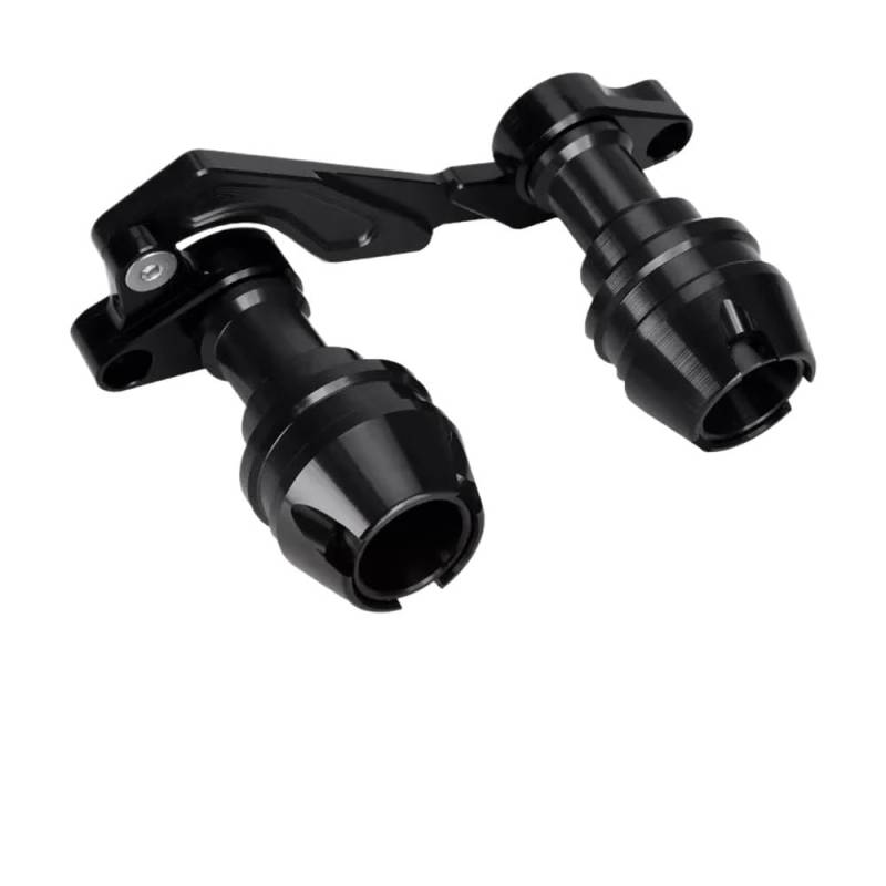 FICNNVJH Motorrad Sturzschutz Für PCX125 PCX 125 150 Zubehör Vorderradgabel Rad Herbst Schalldämpfer Rohrrahmenschutz Rahmenschieber Anti-Crash-Schutz(Black) von FICNNVJH