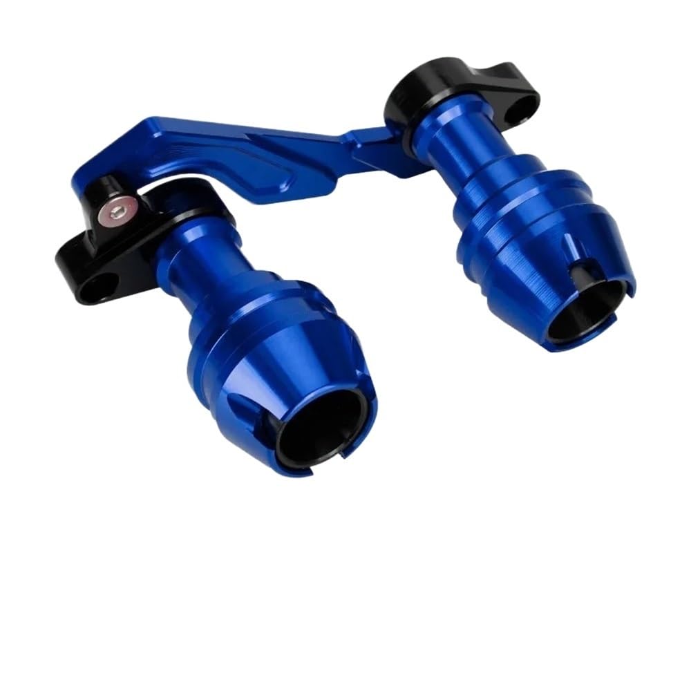 FICNNVJH Motorrad Sturzschutz Für PCX125 PCX 125 150 Zubehör Vorderradgabel Rad Herbst Schalldämpfer Rohrrahmenschutz Rahmenschieber Anti-Crash-Schutz(Blue) von FICNNVJH