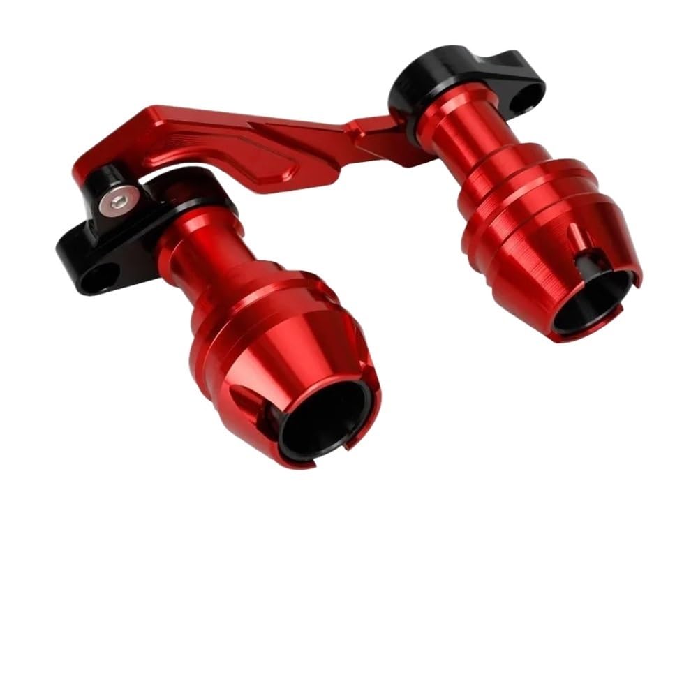 FICNNVJH Motorrad Sturzschutz Für PCX125 PCX 125 150 Zubehör Vorderradgabel Rad Herbst Schalldämpfer Rohrrahmenschutz Rahmenschieber Anti-Crash-Schutz(Red) von FICNNVJH