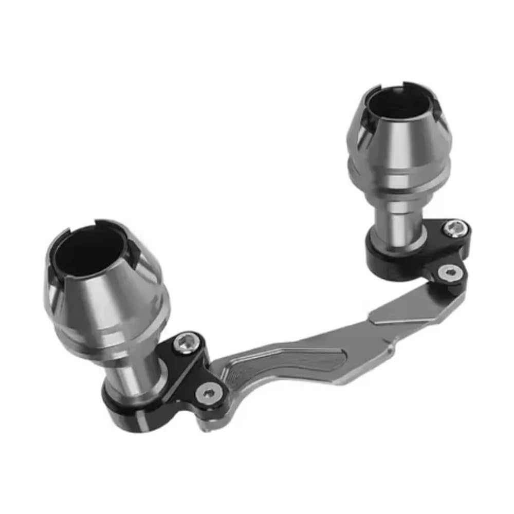 FICNNVJH Motorrad Sturzschutz Für PCX125 PCX 125 150 Zubehör Vorderradgabel Rad Herbst Schalldämpfer Rohrrahmenschutz Rahmenschieber Anti-Crash-Schutz(Titanium) von FICNNVJH