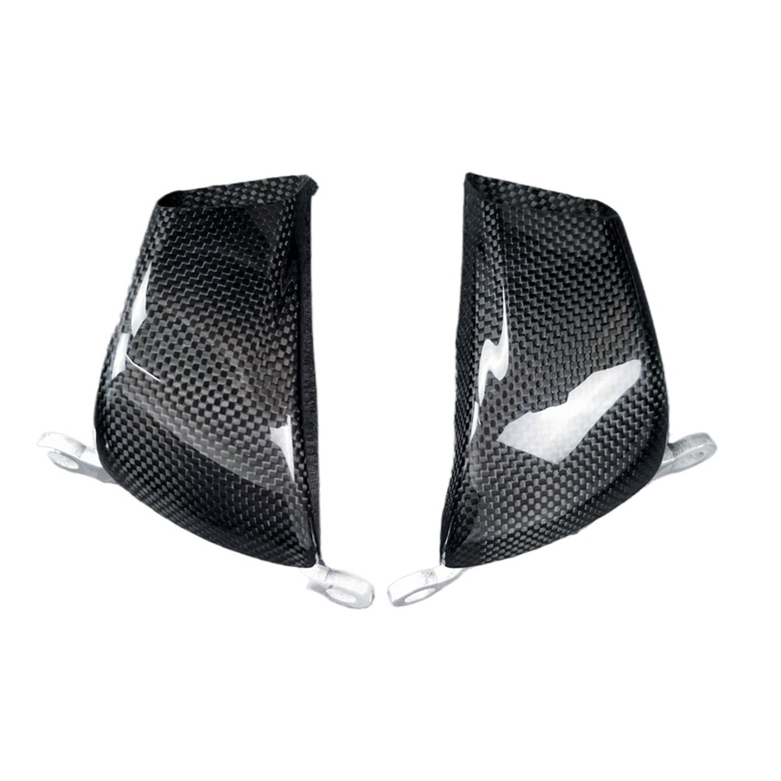 3K Carbon Fiber Vorderradbremse Luftkanal Bremssattel Kühlerabdeckung Motorradzubehör Kompatibel mit Ducati Panigale V4 V4S V4R Streetfighter(Plain Glossy) von FIDBNAOOD