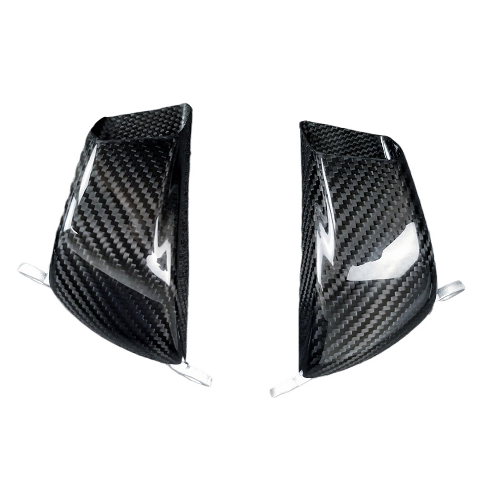 3K Carbon Fiber Vorderradbremse Luftkanal Bremssattel Kühlerabdeckung Motorradzubehör Kompatibel mit Ducati Panigale V4 V4S V4R Streetfighter(Twill Glossy) von FIDBNAOOD
