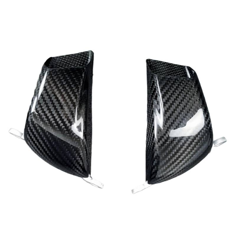 3K Carbon Fiber Vorderradbremse Luftkanal Bremssattel Kühlerabdeckung Motorradzubehör Kompatibel mit Ducati Panigale V4 V4S V4R Streetfighter(Twill Glossy) von FIDBNAOOD