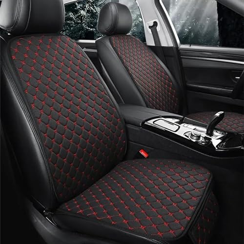 FIDEMM Auto SitzbezüGe Kompletter Satz für Volvo V40 2013-2023, Leder Sitzbezug für die Vordersitze und Rückbank Fleckenresistent Autositzbezug Komplettset Set, A/Black red von FIDEMM