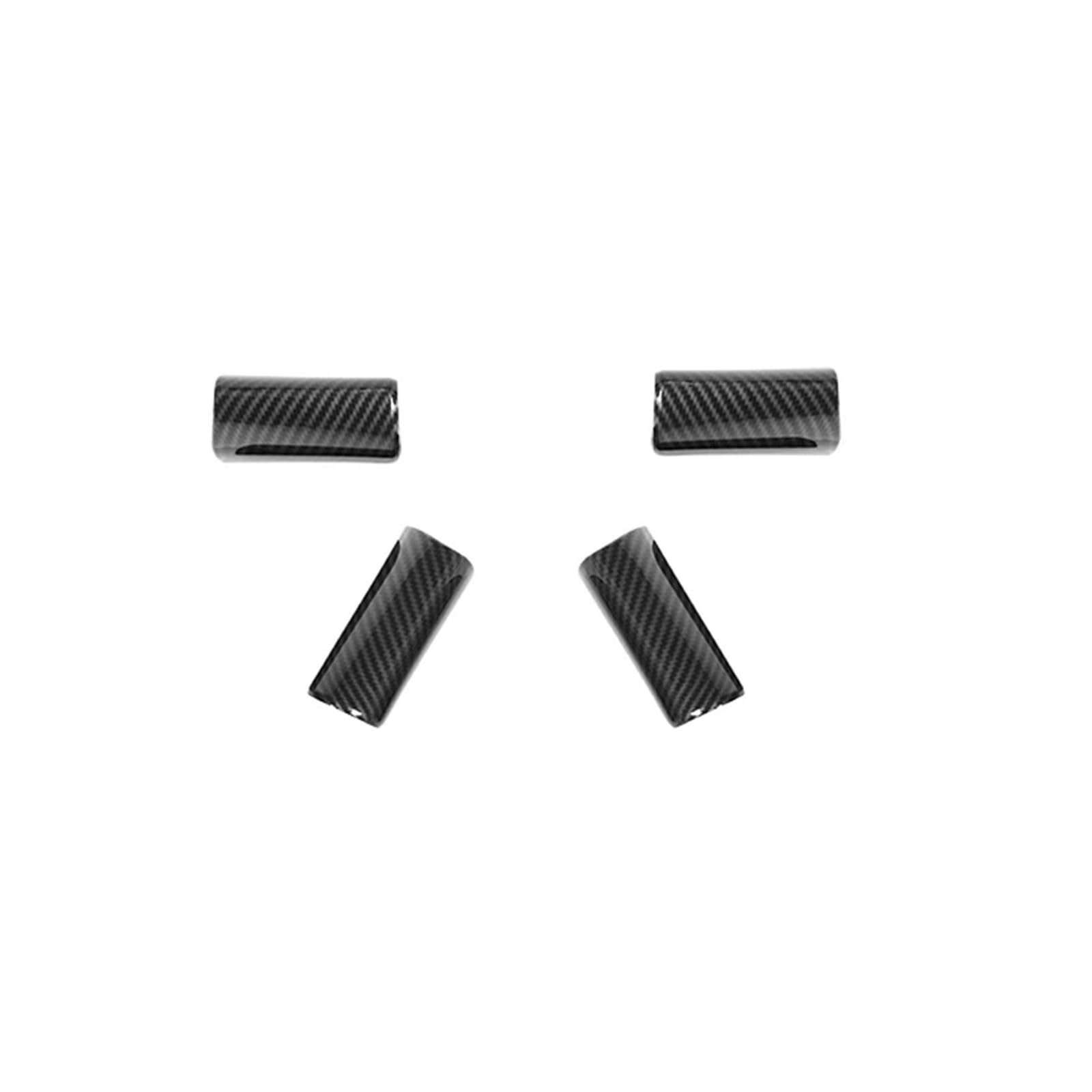 Innenausstattung Für Jeep Für Wrangler JK 2007-2010 ABS Auto Innen Lenkrad Dekoration Abdeckung Trim Dekorative Zubehör(Carbon fiber 4 pc) von FIFHSKFH