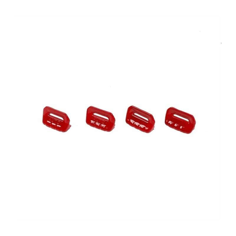 Innenausstattung Für Jeep Für Wrangler JL Für Gladiator JT 2018-2024 Up Auto Fenster Control Button Dekoration Abdeckung Dekorative Zubehör(Rot) von FIFHSKFH