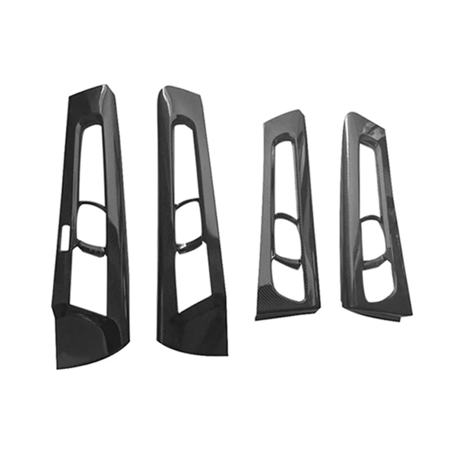 Innenausstattung Für Volvo XC40 2018 2019 2021 Carbon Fiber Silber Auto Innen Tür Griff Schüssel Panel Abdeckung Trim Dekorative Zubehör(Kohlefaser) von FIFHSKFH