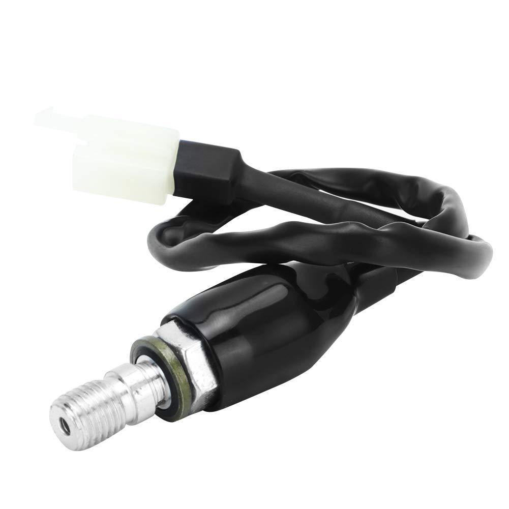 Bremslichtschalter, M10x1.25 Motorradbremslichtschalter Universal Bremslichtschalter mit Präzisionshandwerkskunst für den Ersatz für Zubehör (Gerader Kopf) von FILFEEL