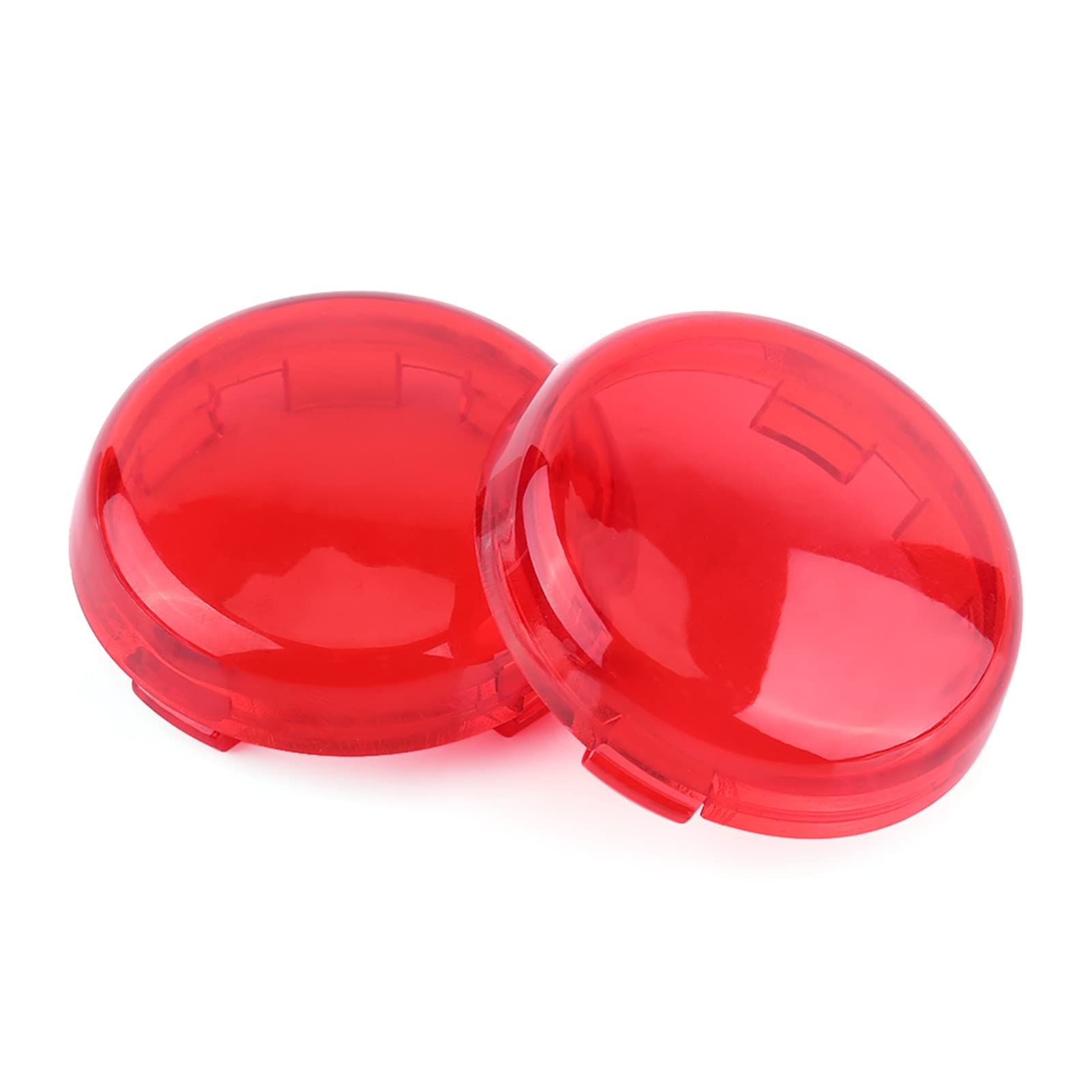 FILFEEL Accessoires, Plastik -Blinkerlinsen -Motorrad -LED -Signale mit Paaren Signale Leuchtlinsenabdeckung für Motorrad Vorne und Hinten Kurvensignale (Rot) von FILFEEL