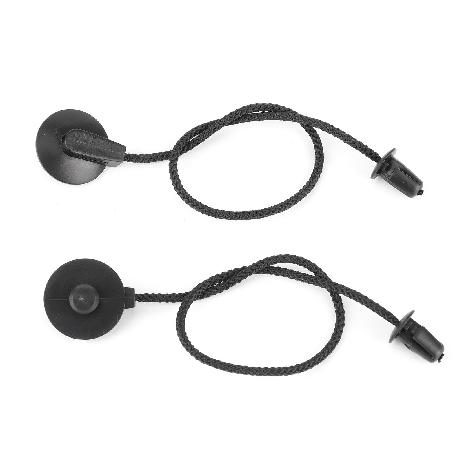 FILFEEL Hutablagen Schnüre für hintere Kofferraum, 2pcs Heck Innerer Innenraum Tonneau Lukenabdeckungshalle Gurtband Down Gurtschnur (schwarz) für Hinten, Links, Rechts von FILFEEL