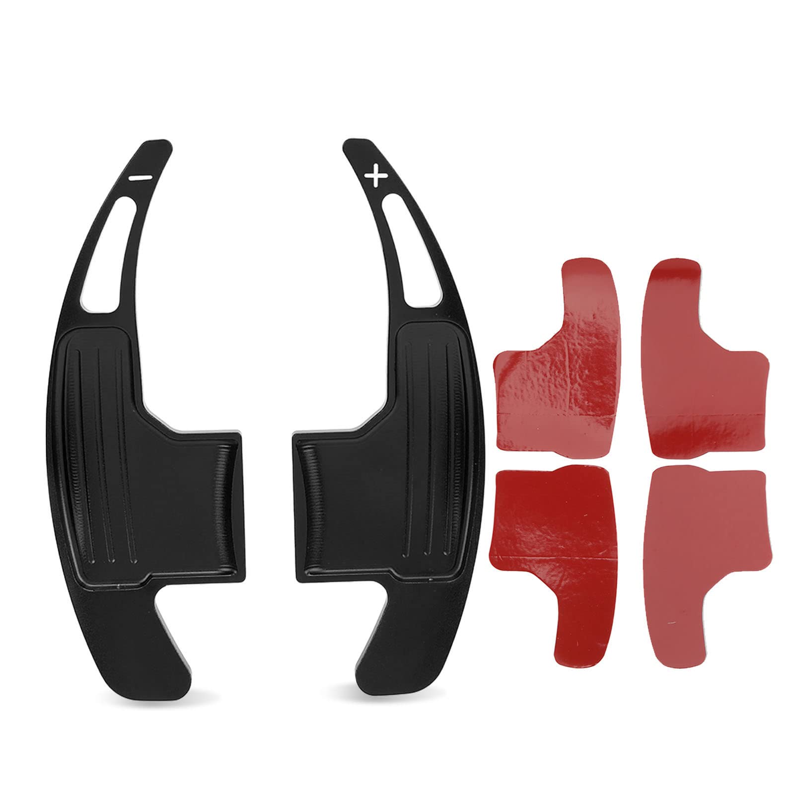 FILFEEL Lenkrad Schaltwippen, 1 Paar Lenkrad Schaltwippen Verlängerung Innenausstattung aus Aluminiumlegierung (Black) von FILFEEL