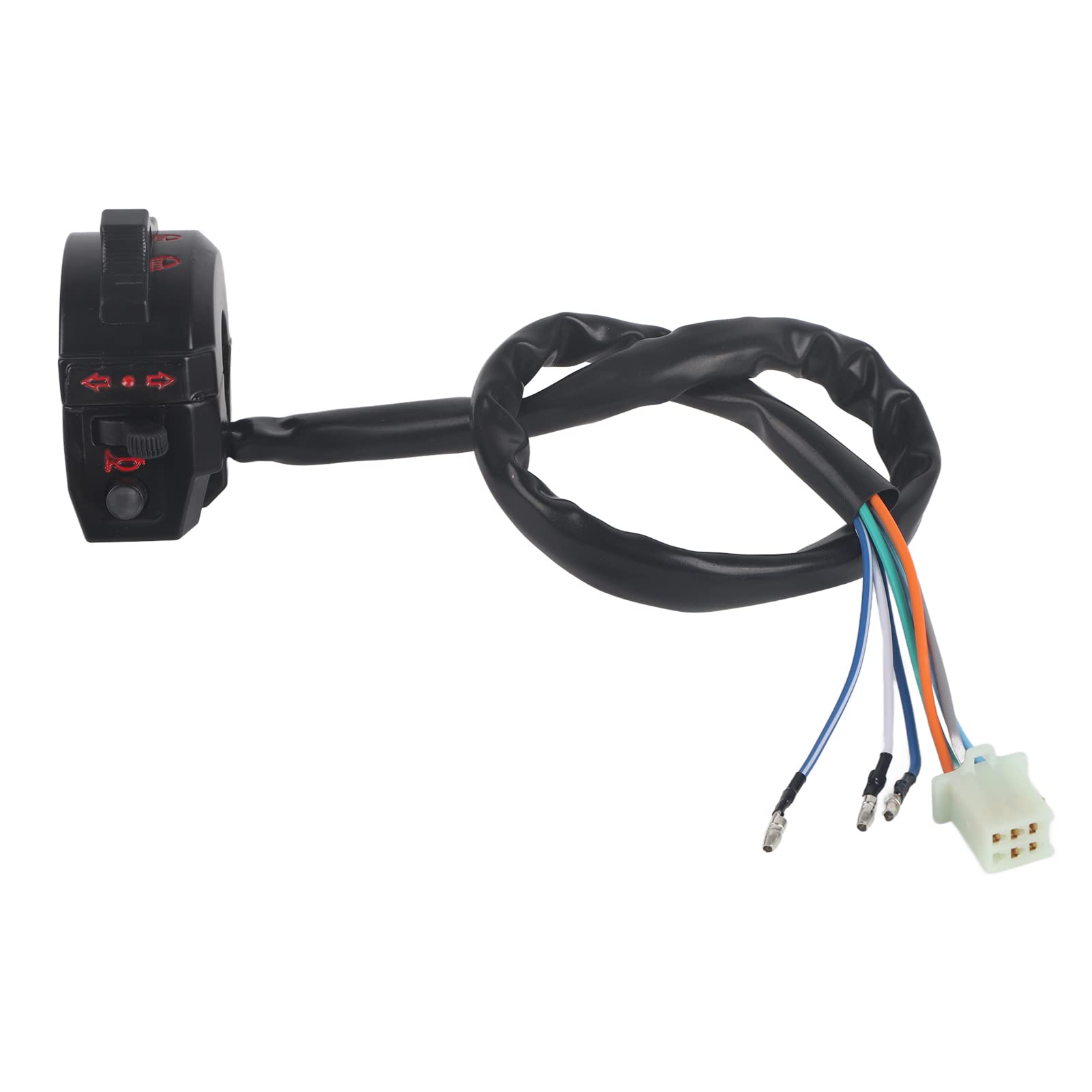 FILFEEL Linksschalter des Motorrads, 1 -pC -Motorrad -Lenker -Steuerhorn -Blinkerlichtschalter (schwarz) für 7/8 -Zoll -Durchmesser -Lenker von FILFEEL