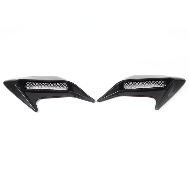 FILFEEL Luftableitungshaube, 1 Pair Outlet Flow Einlasshaube DIY Dekorative Luftschaufel mit Selbstklebbarem Design für Dekorative (Black) von FILFEEL