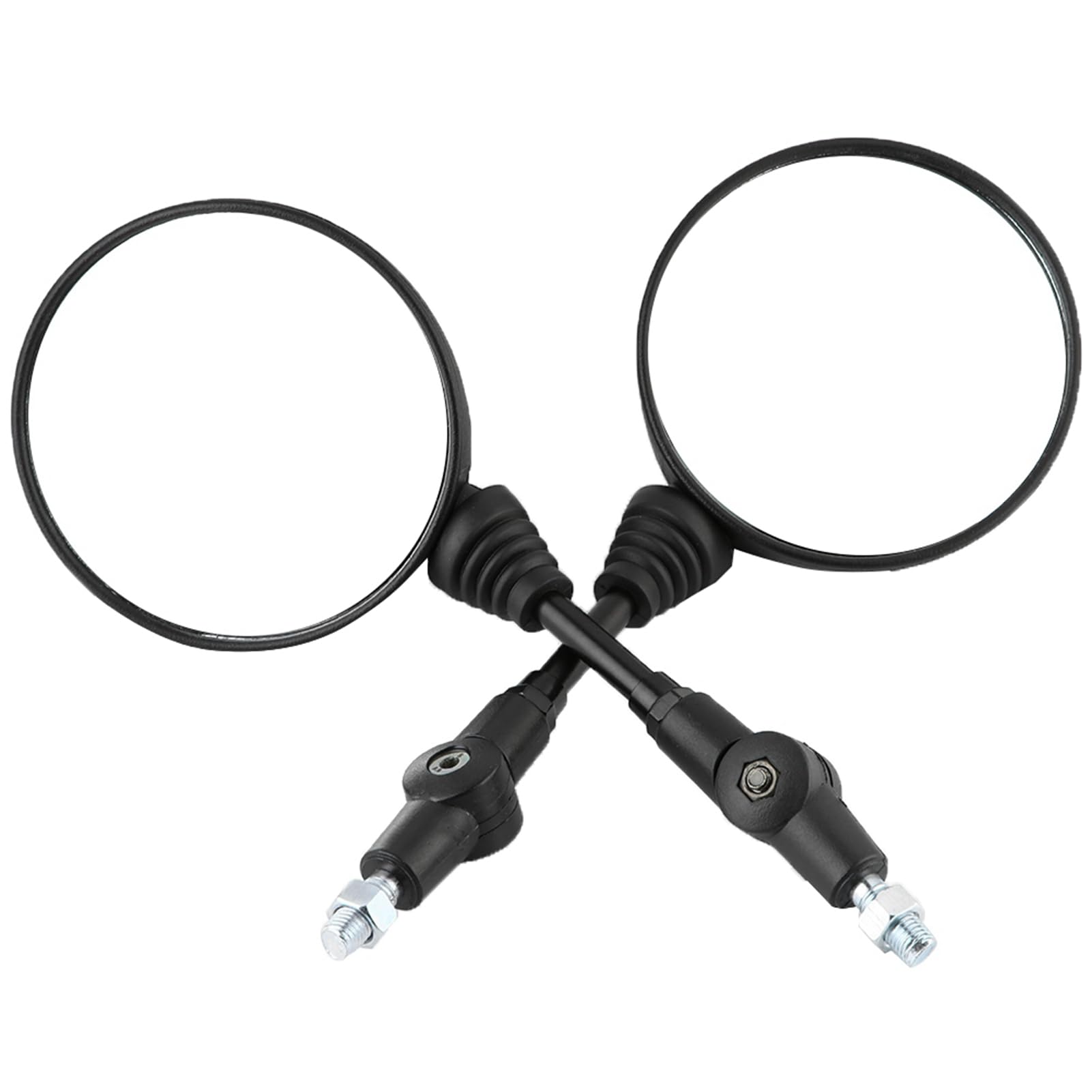 FILFEEL Motorradspiegel, 2 Stück Lenkerendenspiegel Rollerspiegel Schwarz Ersatz für KLX250 KL250 FILFEEL Motorradspiegel, 2 Stück Lenkerendenspiegel Rollerspiegel Schwarz Ersatz für KLX250 KL250 von FILFEEL