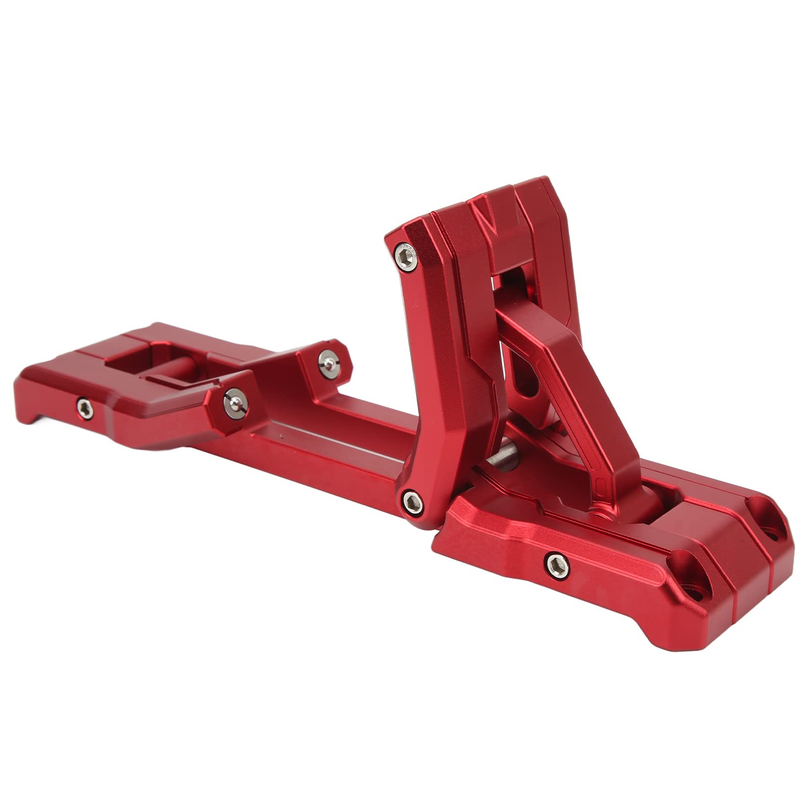 Filfeel Car Door Stiefklappfaltbar, Aluminium-Legierungsdachschritt für den Ersatz für Autosicherheit für JK JKU JL JLU 2007-2021 (Rot) von FILFEEL