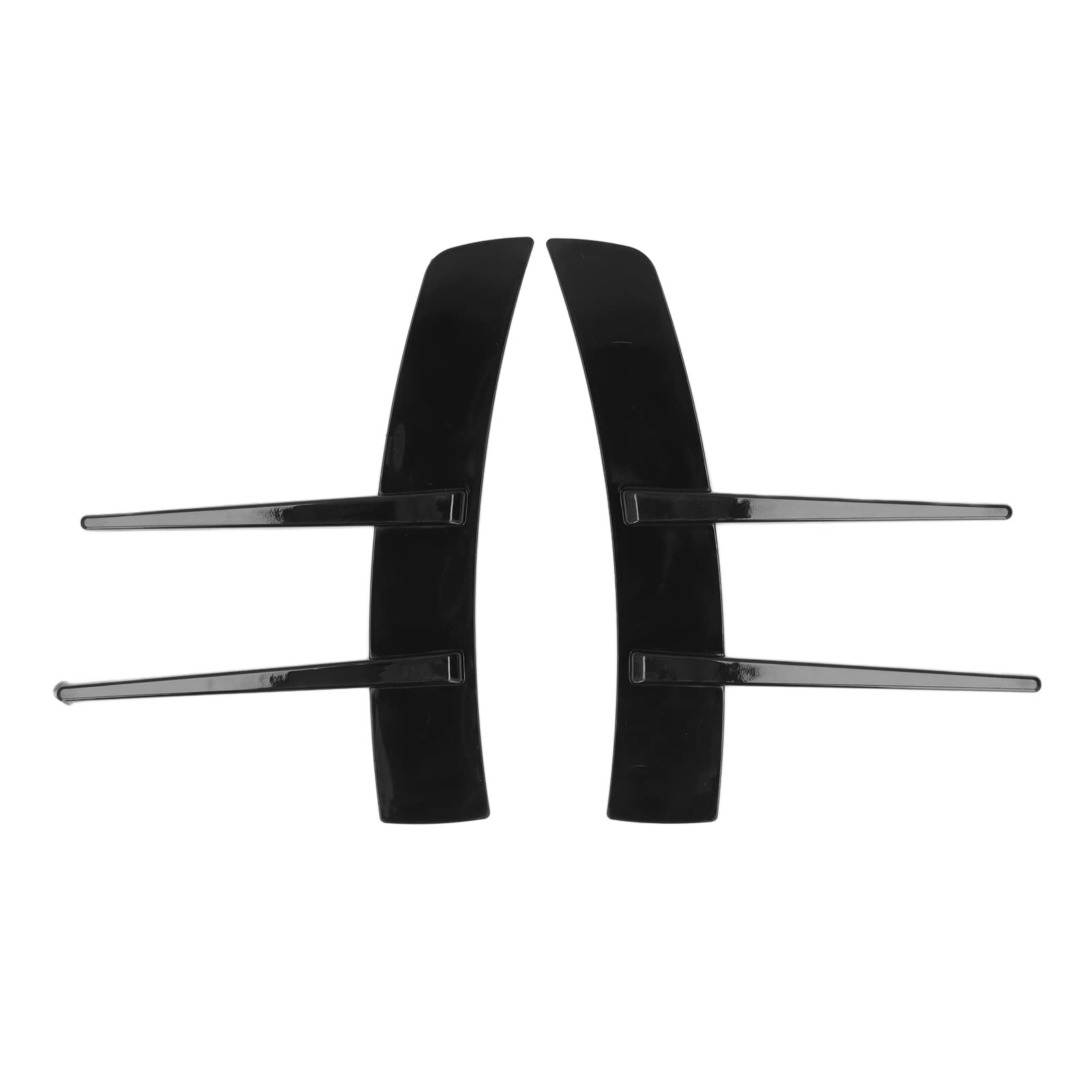 Filfeel Car Exterior Flossen, Universal Car Spoiler Canards -Kit -Spoiler für Autos Glänzend Schwarz für Auto von FILFEEL