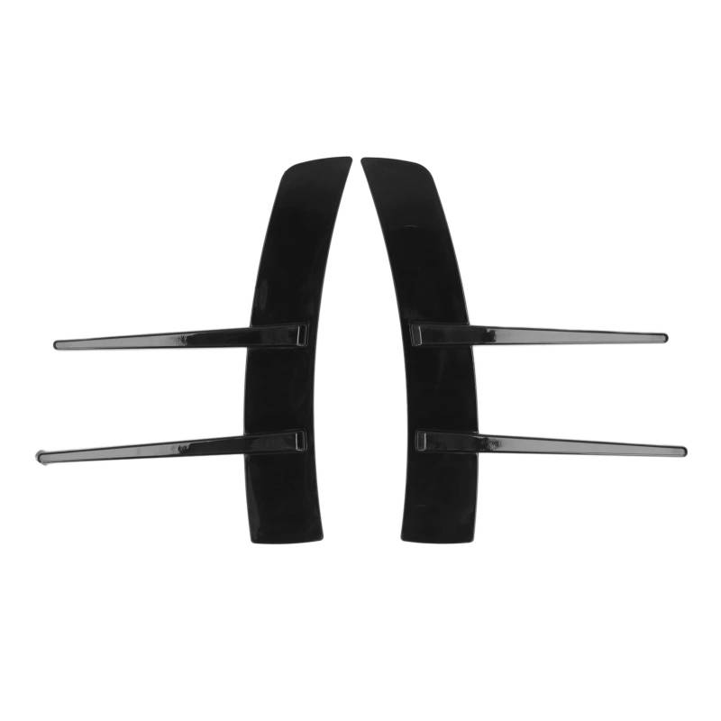 Filfeel Car Exterior Flossen, Universal Car Spoiler Canards -Kit -Spoiler für Autos Glänzend Schwarz für Auto von FILFEEL