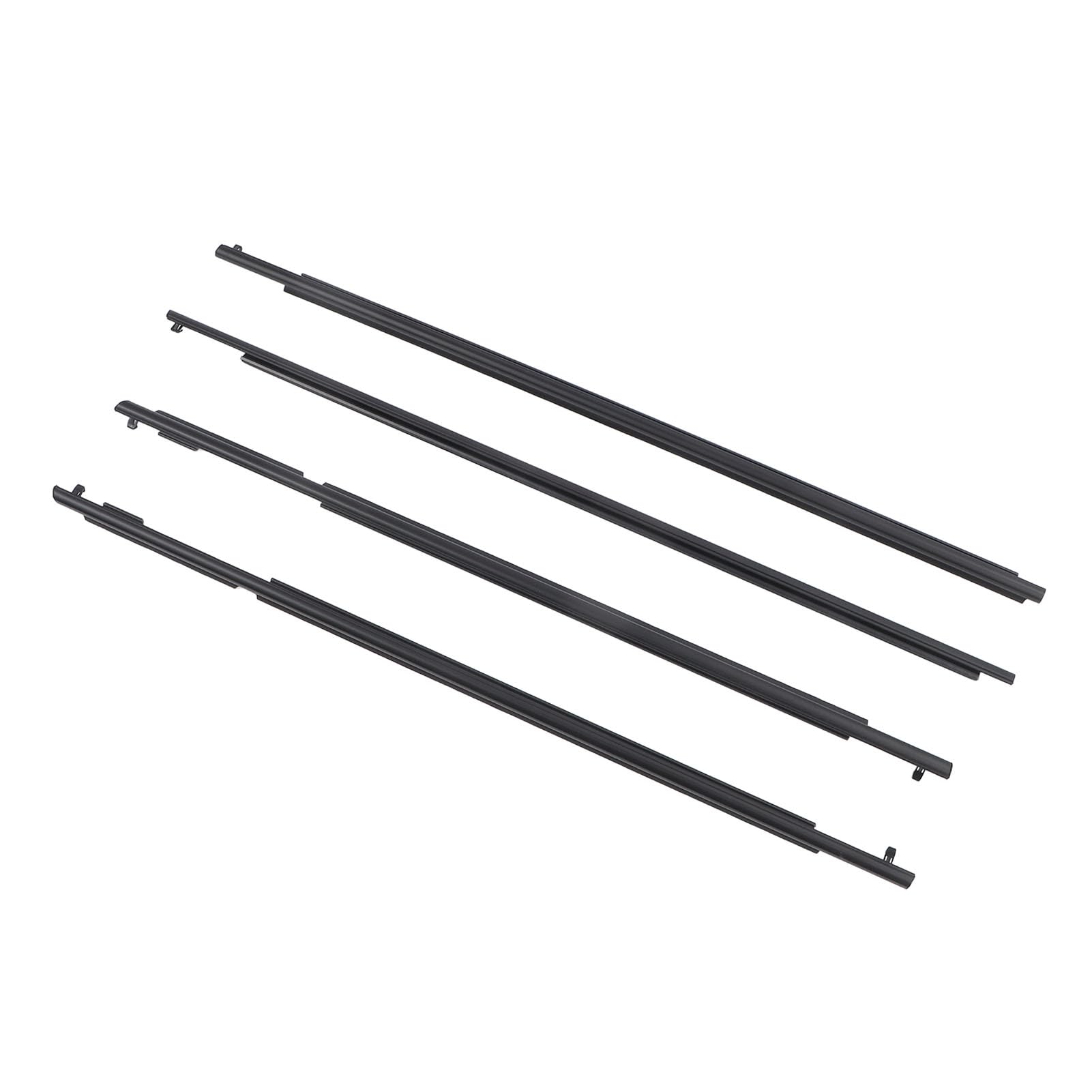 Filfeel Fensterformelsteziehme Weatherstrep, 4 Stcs Auto Tür Weatherstrip Fensterformelfeuer für die Prado 150 Serie 2010 Bis 2020 Passt von FILFEEL