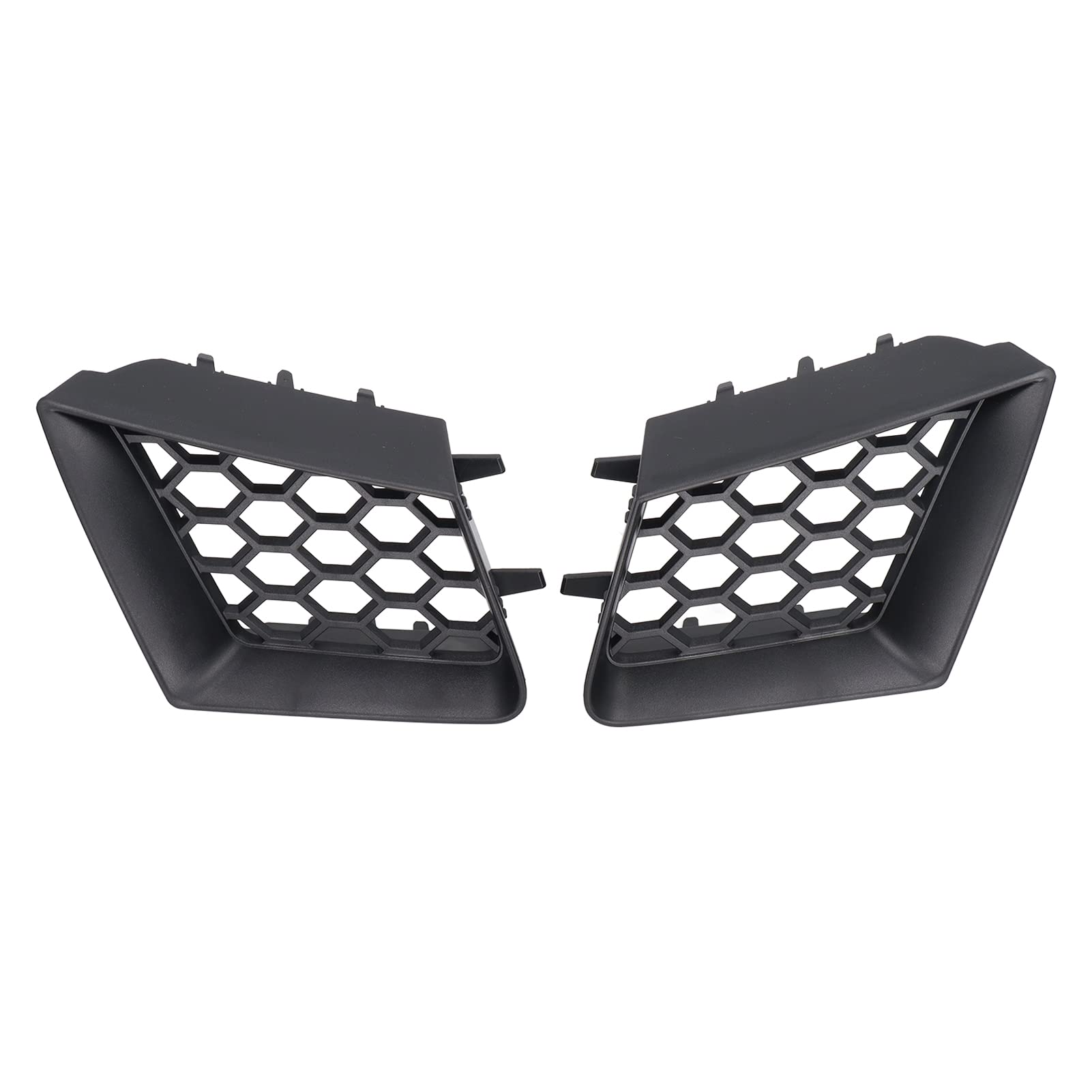 Filfeel Front Stoßfänger Obergrill, 2pcs Mattschwarz Vordere Obere Grillabdeckung Vorderer Oberer Kühlergrill Mesh ABS Ersatz für Typ 6L (2002-2009) von FILFEEL