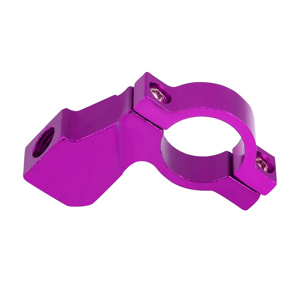 Filfeel Motorradspiegeladapter, Griffstabklemme für Alle -, ATV-, Scooter- und Elektrombilen, die mit 21-23-mm-Lenker Ausgestattet Sind (PURPLE) von FILFEEL