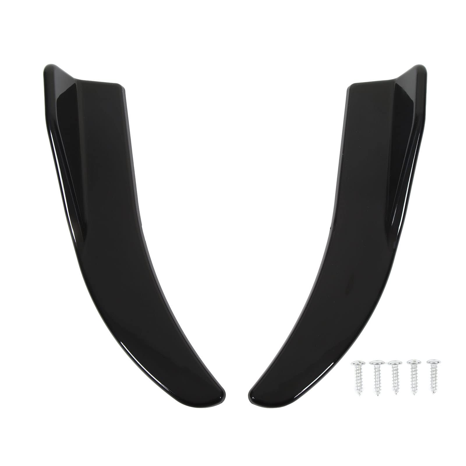 Filfeel Universal Heckspoiler, 2pcs ABS Heck -Spoiler -Flügel Hecklippenspoiler 41,5 cm / 16,34 Zoll für Autos (Helles Schwarz) von FILFEEL