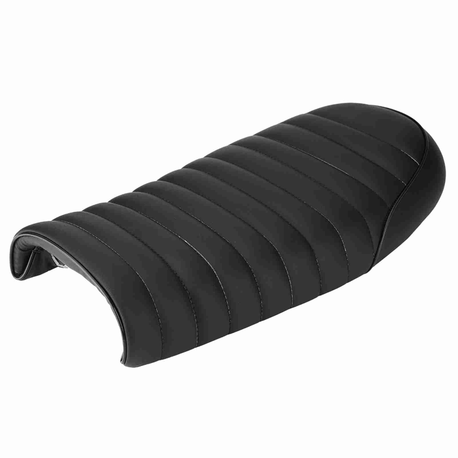Motorrad Sitz, Vintage Cafe Racer Sitz Pu Leder Sattel mit Halterung für CG125 GN CG CB400SS (D-Typ) von FILFEEL