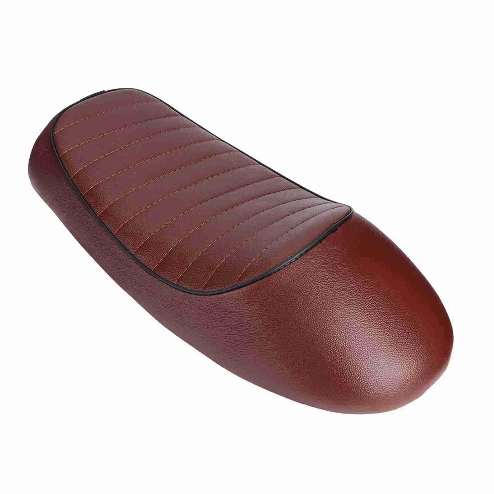 Motorrad Sitz, Vintage Cafe Racer Sitz Pu Leder Sattel mit Halterung für CG125 GN CG CB400SS (Ein Typ) von FILFEEL