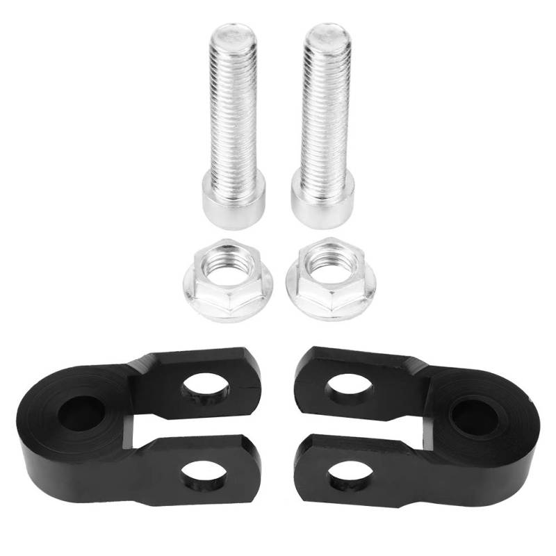 Motorrad -Stoßschockabkost, 2pcs Höhenverlängerung Schockierende Absorber -Motorrad Heck -Stoßdämpfer Riser Aluminiumlegierung Universelles Hochdämpfungsgerät (mit Schrauben) von FILFEEL