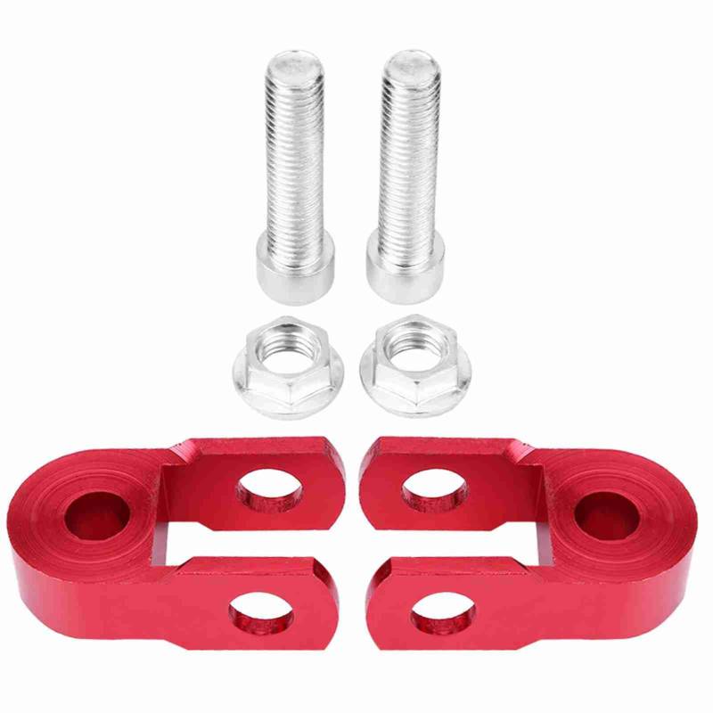 Motorradabsorber Riser, 2pcs Höhenverlängerung Stoßdämpfer -Buch -U -up Riser -Suspension Aluminiumlegierung Hochdämpfungsvorrichtung (mit Schrauben) von FILFEEL