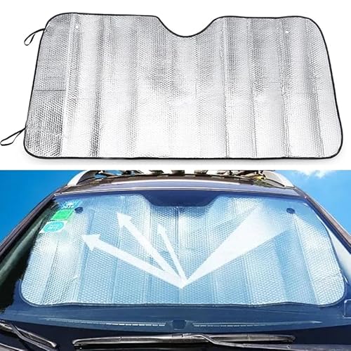 Auto Sonnenschutz Frontscheibe für Peugeot Boxer (1994-2006), Windschutzscheiben Abdeckung, Reflektierender UV Staub Schutz Faltbare Sonnenschutzfolie Zubehör,Type-B von FILUNO
