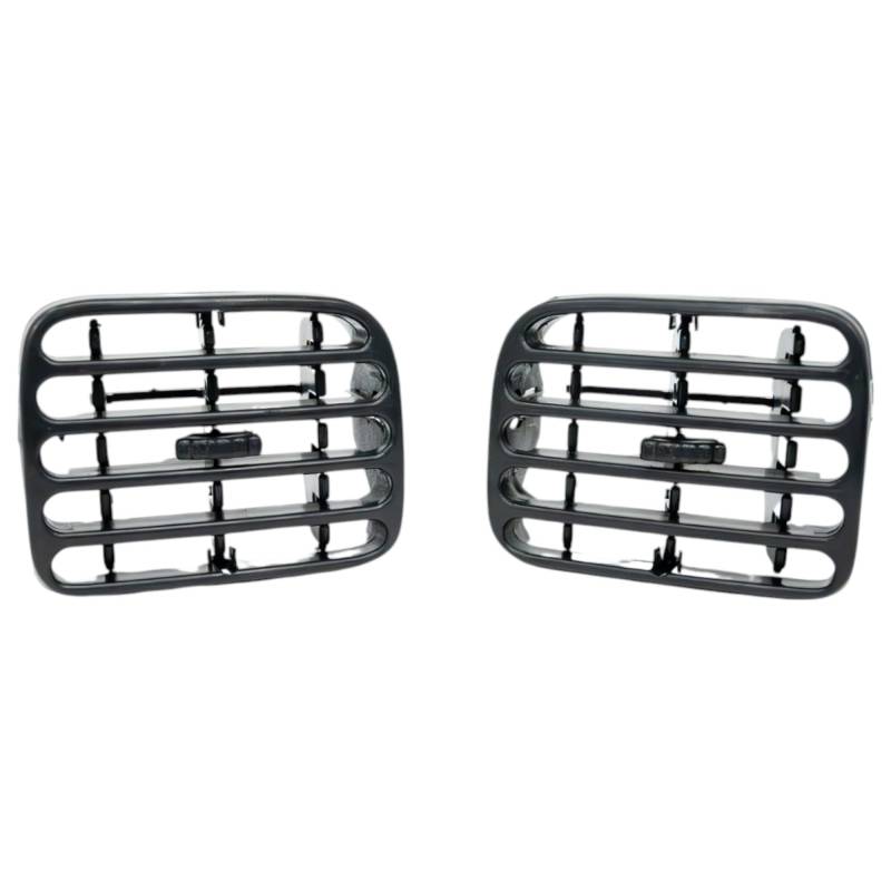 Finao Autoparts® – 2 schwarze Lüftungsgitter für Armaturenbrett für Clio II von FINAO AUTOPARTS