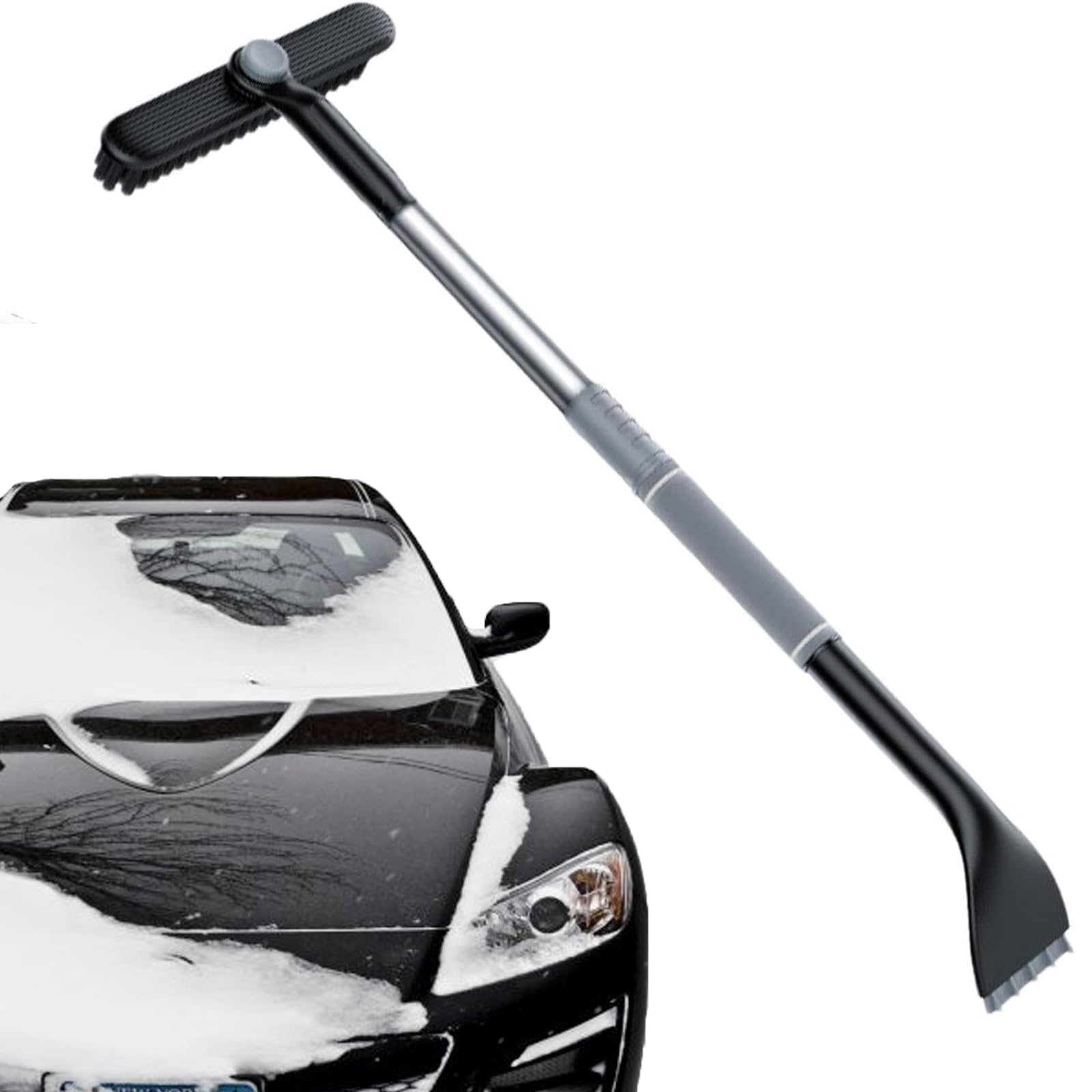 FINEVERNEK Eiskratzer Auto mit Besen,3-in-1-Multifunktions-Schneebürste, Einziehbare Eiskratzer Auto, Auto Eiskratzer mit 360° Drehbarem Bürstenkopf, 86cm Lange Schneeschaufel mit Schaumstoffgriff FINEVERNEK Eiskratzer Auto mit Besen,3-in-1-Multifunktions-Schneebürste, Einziehbare Eiskratzer Auto, Auto Eiskratzer mit 360° Drehbarem Bürstenkopf, 86cm Lange Schneeschaufel mit Schaumstoffgriff von FINEVERNEK