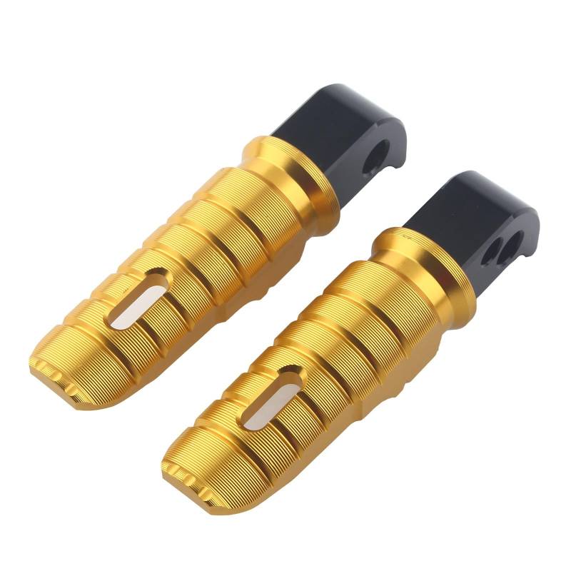 FINMOKAL 1 Paar hintere Fußrasten Fußrasten Gold kompatibel mit Yamaha MT-09 MT-07 FZ-07 FJ-09 YZF R7 XSR 700 FJ09 Tracer 9/ GT/GT+ 2021-2024 von FINMOKAL