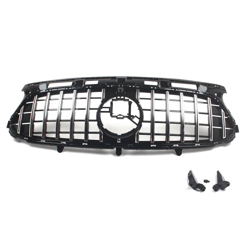FINMOKAL Frontstoßstangengitter GT-Stil mit Kameraloch kompatibel mit Benz GLA-Klasse H247 Sport GLA200 GLA250 2021+ von FINMOKAL