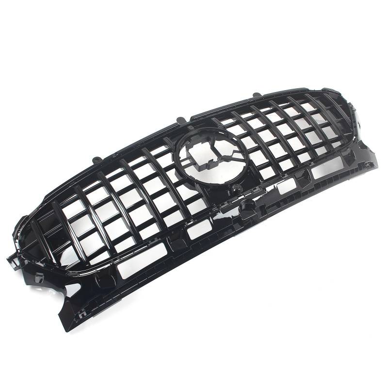 FINMOKAL Frontstoßstangengitter GT-Stil mit Kameraloch kompatibel mit Benz H247 GLA-Klasse Sport GLA200 GLA250 2021+ (schwarz) von FINMOKAL