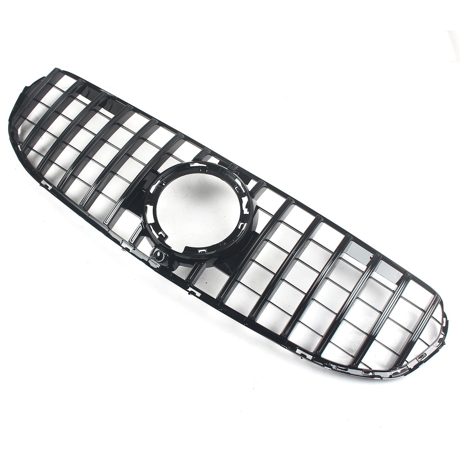 FINMOKAL GT GTR Style Frontstoßstangengitter Kühlergrill Kompatibel mit Benz GLC Klasse W253 X253 2020+ (Schwarz) von FINMOKAL