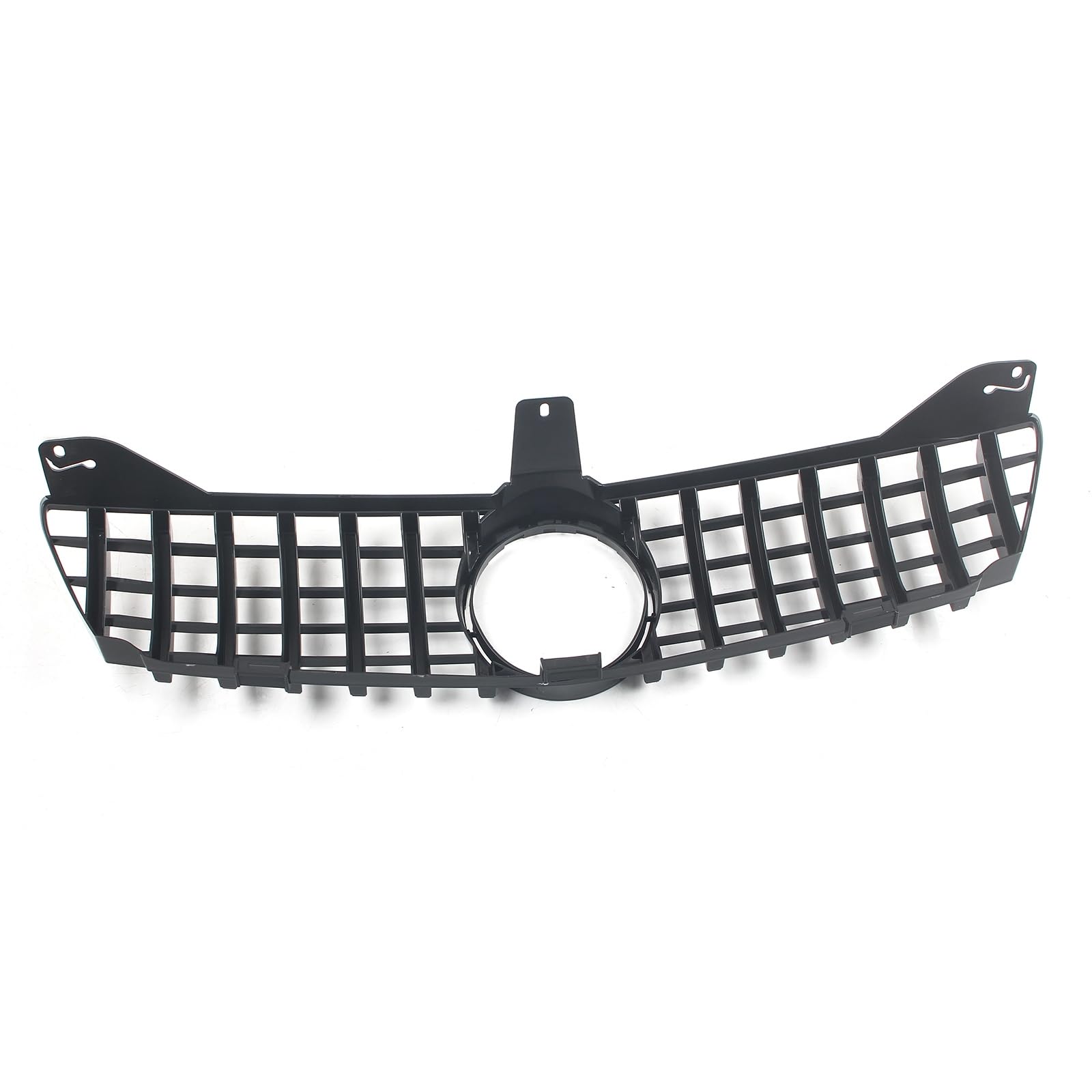 FINMOKAL GT Style Frontstoßstangengitter kompatibel mit Benz W219 CLS219 CLS350 CLS500 CLS600 2005 2006-2007 (Schwarz + Chrom) von FINMOKAL