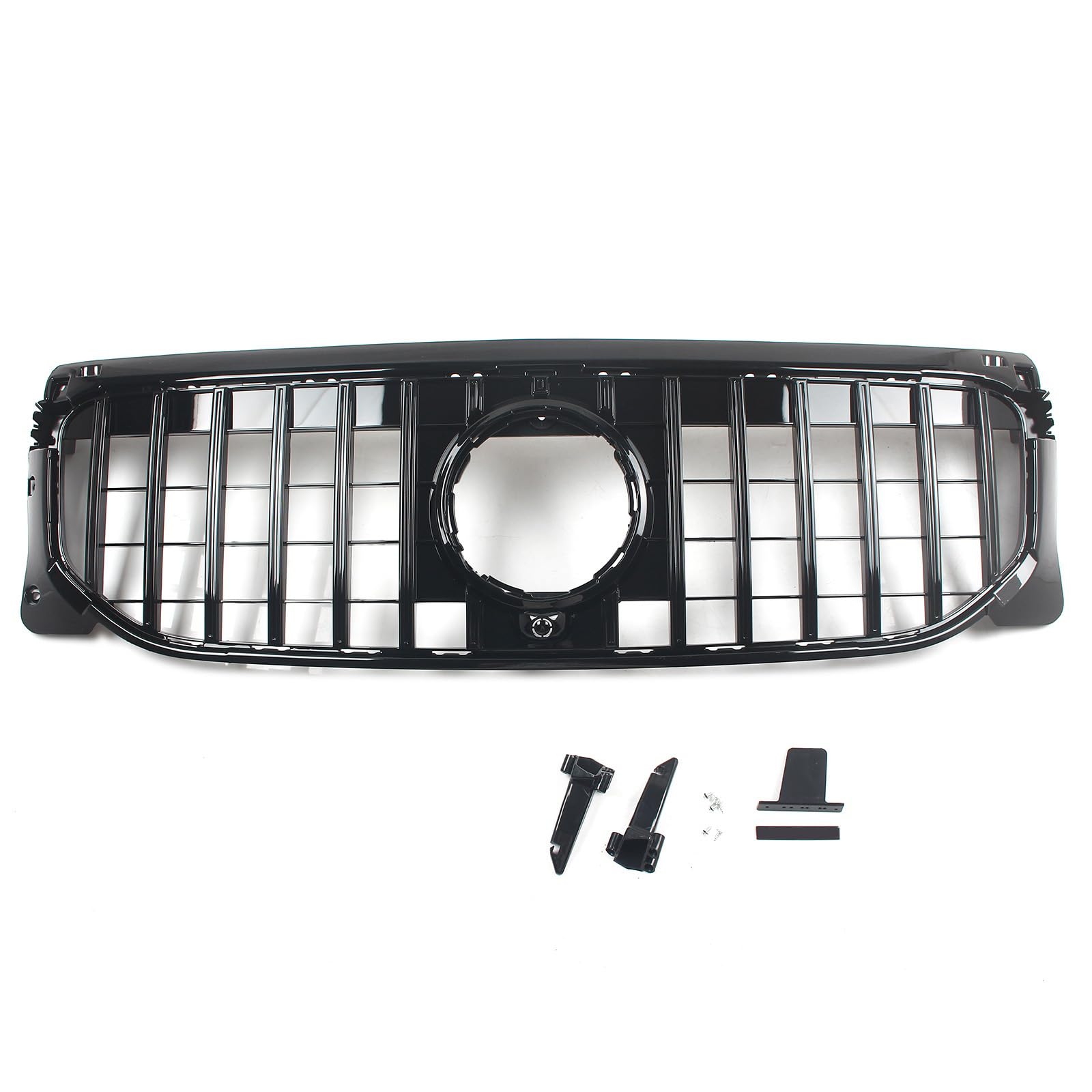 FINMOKAL GT Style Kühlergrill Frontstoßstange Kühlergrill Kompatibel mit Benz GLB Klasse X247 GLB200 GLB250 2020 2021 2022 2023+ (Schwarz) von FINMOKAL