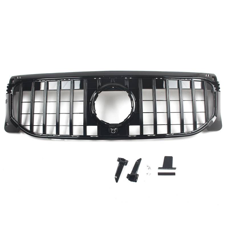 FINMOKAL GT Style Kühlergrill Frontstoßstange Kühlergrill Kompatibel mit Benz GLB Klasse X247 GLB200 GLB250 2020 2021 2022 2023+ (Schwarz) von FINMOKAL
