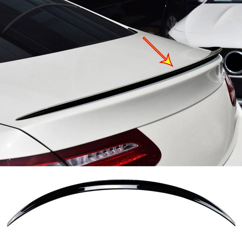 FINMOKAL Heckspoilerlippe Heckspoiler schwarz glänzend Kompatibel mit Mercedes Benz E Coupé C238 2016+ von FINMOKAL