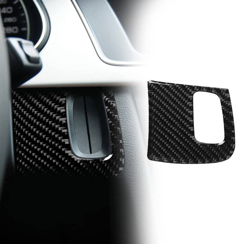 FINMOKAL Kohlefaser-Motorstart-Schlüsselrahmen-Abdeckungs-Aufkleber für Audi A4 B8 A5 8T S5 2008-2015 von FINMOKAL
