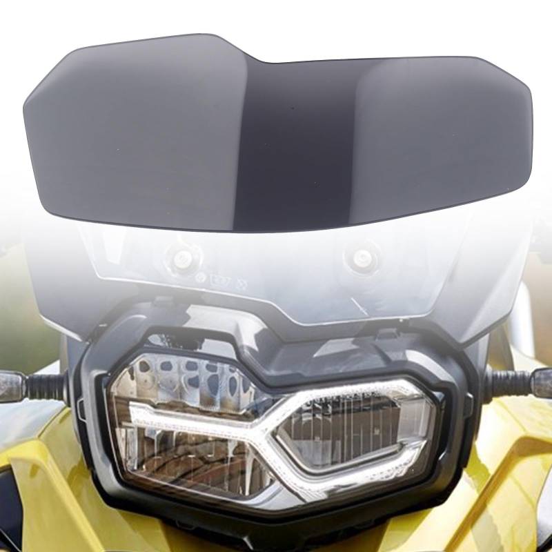 FINMOKAL Motorrad-Frontscheinwerferabdeckungen, Linsenabdeckung, Schutzschutz, kompatibel mit BMW F750GS F850GS ADV 2018–2023, Grau von FINMOKAL