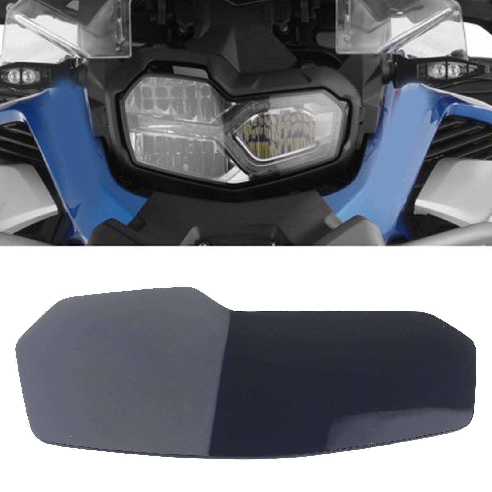FINMOKAL Motorrad-Scheinwerferabdeckungen, Bildschirmlinsenabdeckung, Schutzschutz, kompatibel mit BMW F750GS F850GS ADV 2018–2023, Schwarz FINMOKAL Motorrad-Scheinwerferabdeckungen, Bildschirmlinsenabdeckung, Schutzschutz, kompatibel mit BMW F750GS F850GS ADV 2018–2023, Schwarz von FINMOKAL