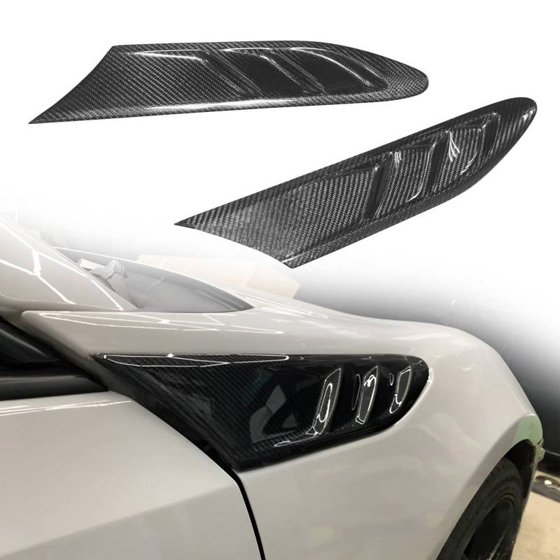 Passend für Subaru BRZ Toyota 86 GT86 B Style Side Fender Fin Vent Kohlefaser 2 Stück von FINMOKAL