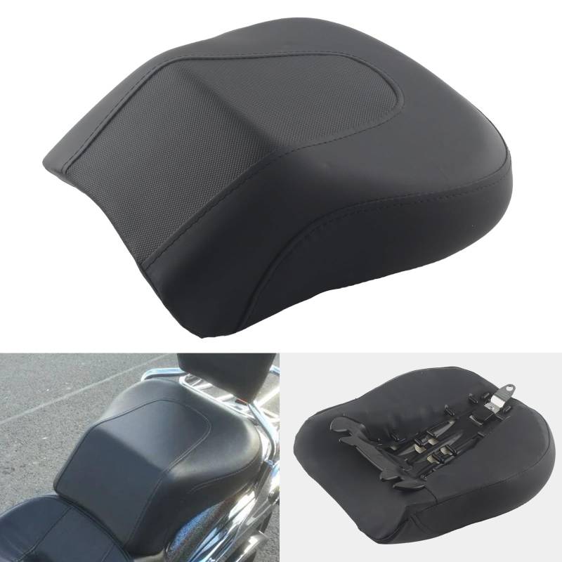 FINMOKAL Rücksitzkissen Beifahrersitz, Schwarz, passend für Harley Softail Fat Boy Fatboy FLSTF 2008-2014 von FINMOKAL