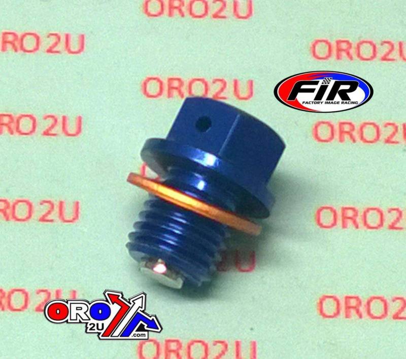 EXC SX SX-F HQV Ölablassschraube mit Magnet M12x1,5 blau mit Dichtung von FIR