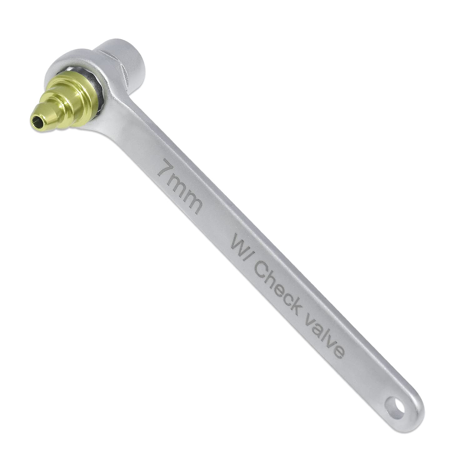 FIRSTINFO Mini-7-mm-Bremsflüssigkeits-Kupplungsentlüfter mit Rückschlagventil, 6-Punkt-Stecknuss und Schraubenschlüssel von FIRSTINFO TOOLS FIT YOUR NEEDS