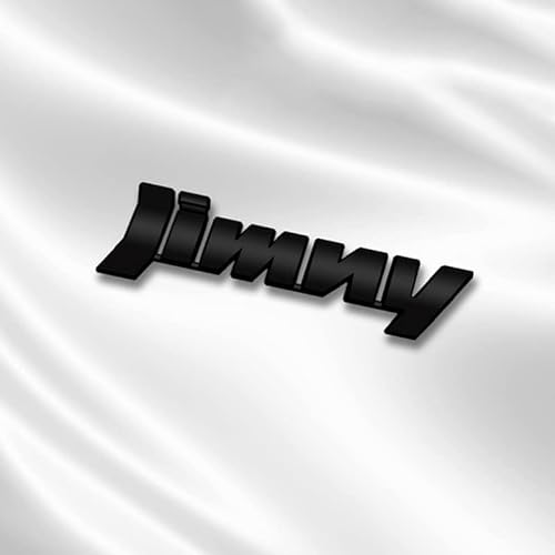 Auto Emblem für Suzuki Jimny, Auto Kofferraum Aufkleber Buchstaben Nummer Aufkleber Körper Autoaufkleber Dekoration Zubehör,A Black von FIXCOR